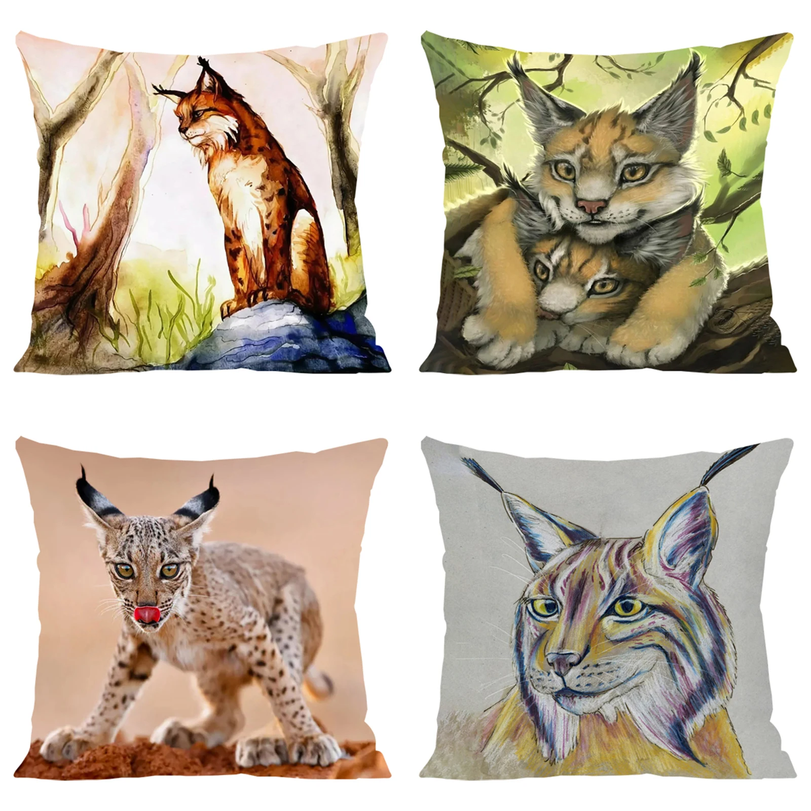 

Spanish National Treasures Iberian Lynx Cushion Cover 45x45 Cushions Covers Covers for Bed Pillows Decorative Pillow Cover Cases