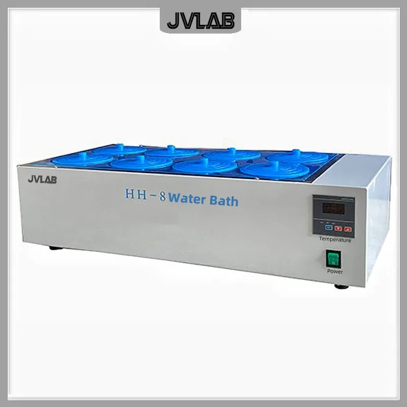 Thermostat Water Bath Digital Water Bath Boiler Heating Constant Temperature Tank Eight-holes HH-8 Capacity 28L Temp. RT-100(C)