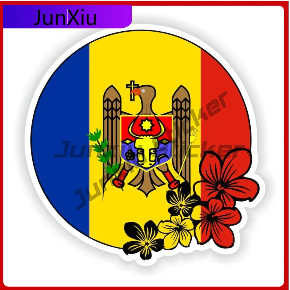 

Moldova Round Stylish Wall Waterproof Sticker Decoration Laptop Vinyl Creativity Waterproof Motorcycle Wall Durable Anime Cool