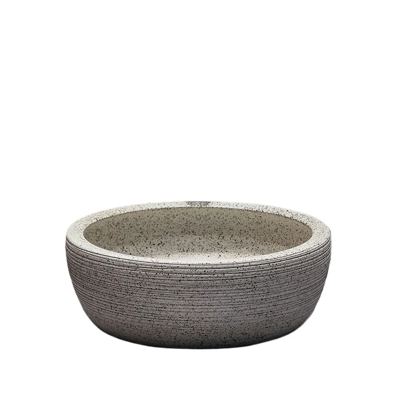 

Round antique ceramic art table single basin bathroom retro washbasin household