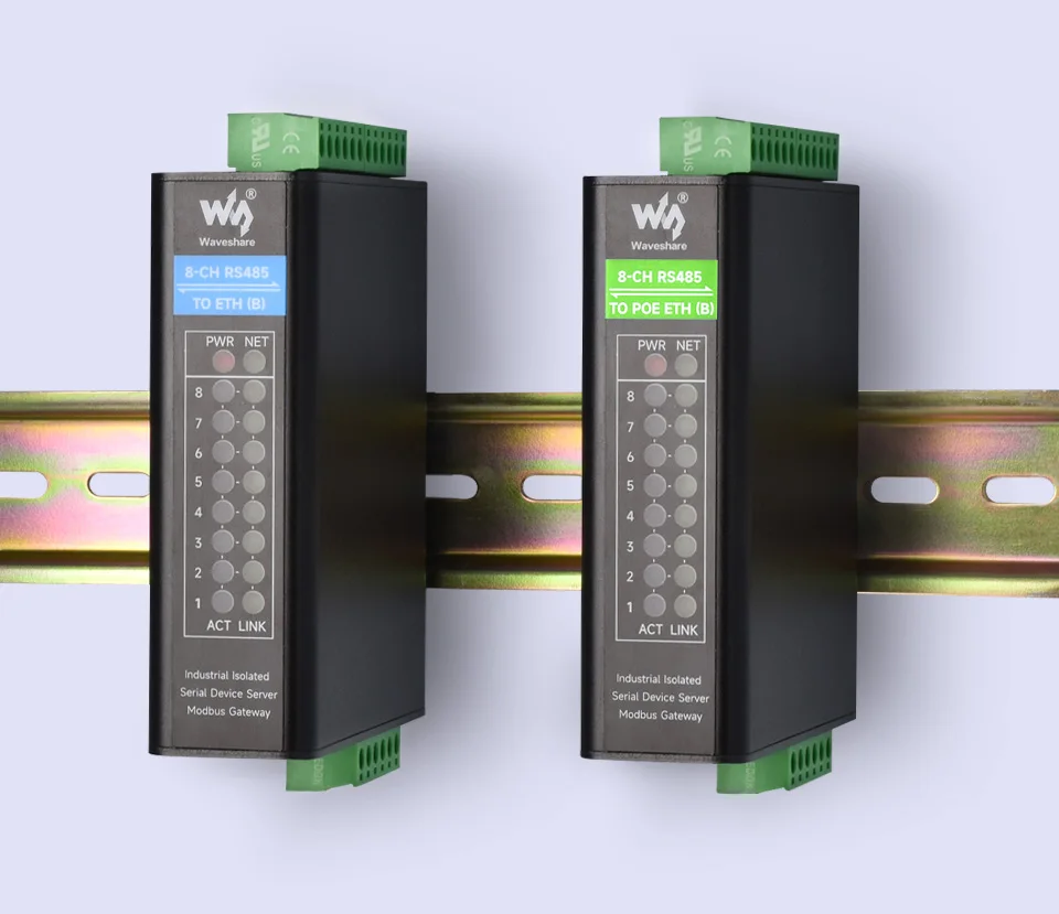 

PoE optional RS485 to RJ45 Ethernet Serial Server modbus gateway Independent Operation Rail-moun Isolated Serial Module