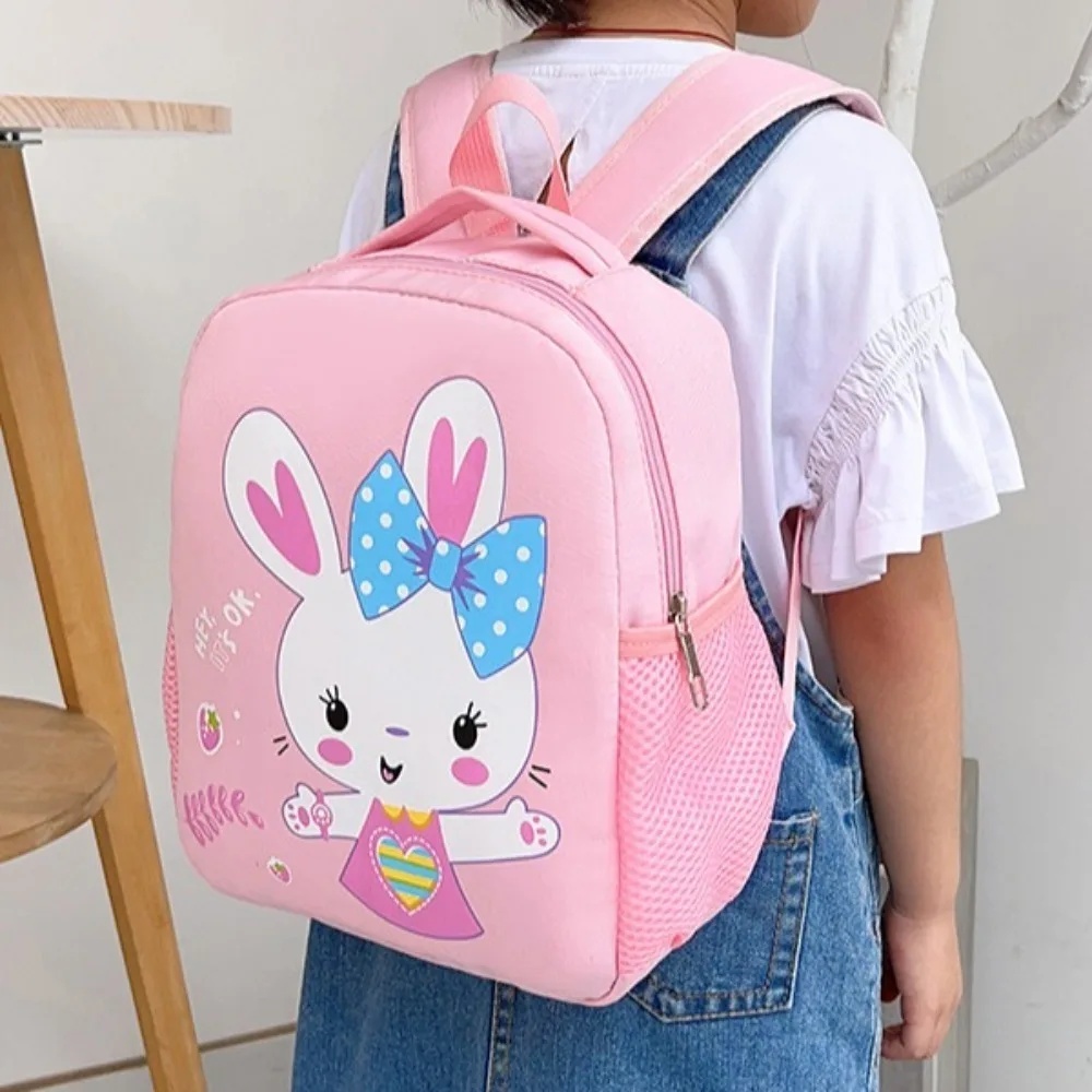 Cartoon Rabbit Dinosaur Pattern Children Backpack Gift Large Capacity Schoolbag Waterproof Knapsack School Use