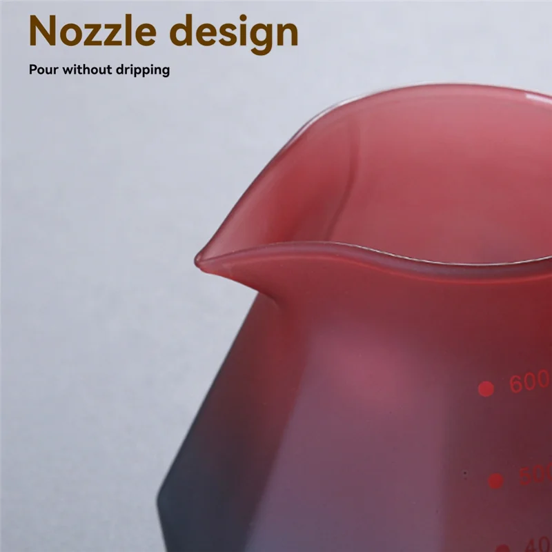 مجموعة صانعة القهوة الزائدة من BAAO-Pour مصنوعة يدويًا من زجاج البورسليكات المنقط عالي الجودة