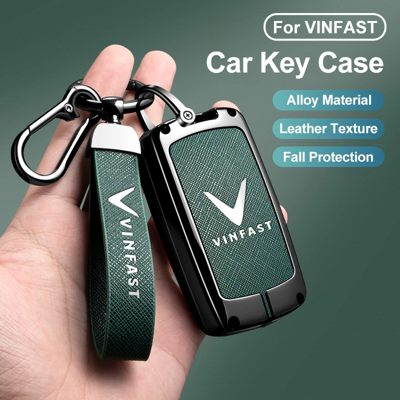سبائك الزنك سيارة مفتاح غطاء قذيفة ل Vinfast VF3 5 6 7 8 9 31EV 32EV 33EV LUX A2.0 SA2.0 V8 E34 / VF8 / VF9 حامي الملحقات