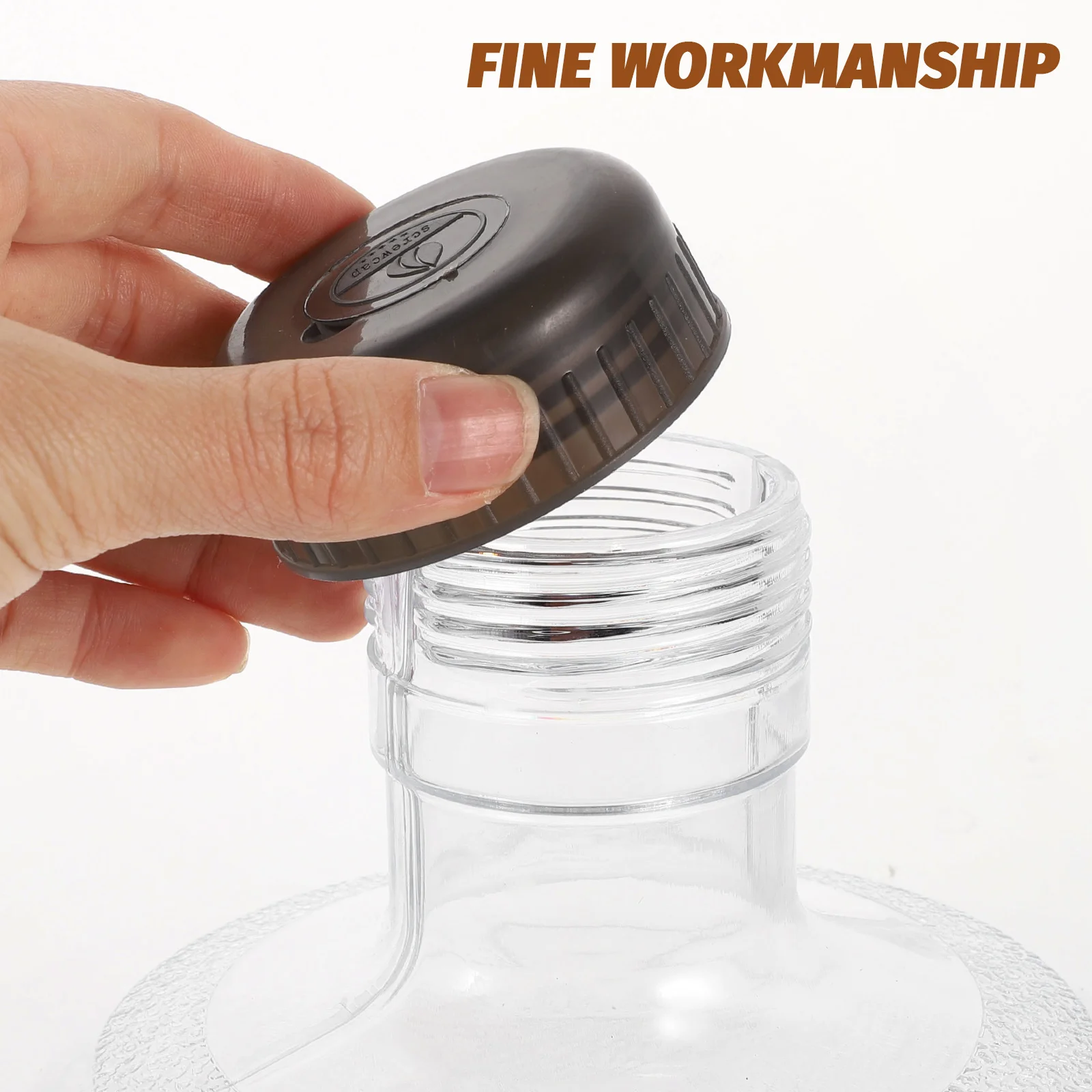 

Bucket Water Container Dispenser Jug Gallon Reusable Storage PC Office Large Capacity