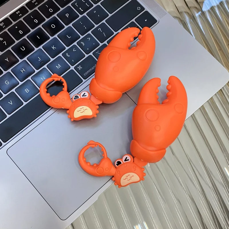 

Pulling String Crab Claw Bite The Hand Toy Creative Cartoon Fun Pull String Crab Animal Funny Stress Relief Toys