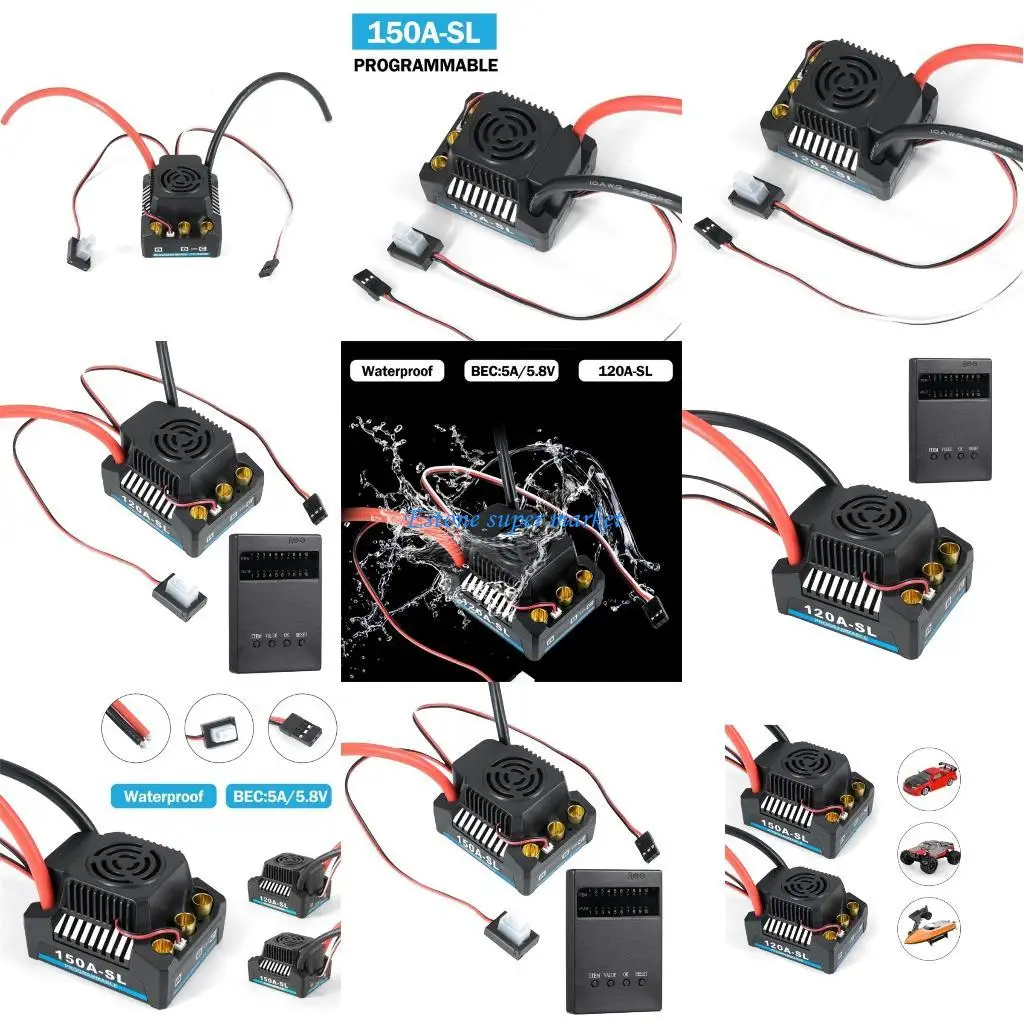 

090B Sensorless Brushless Esc for Remote Control Programming Necessary Parts Motor