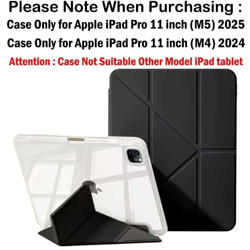 

for 2025 Released Apple IPad Pro 11 Inch M5 Chip 2025 A3357 A3358 A3359 Cover Funda 2024 IPad Pro 11-inch M4 Tablet Smart Case