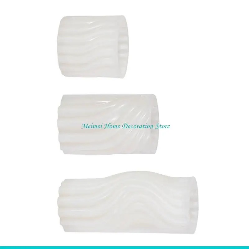 

H7BF 3D Cylinder Silicone Mold DIY Scented Mold Geometric Resin Mould