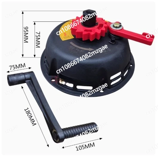 No-Pull Micro Tiller Hand Crank Free-Pull Starter Agricultural and Garden Machinery Use 188F 192F Diesel Engine with Easy Start