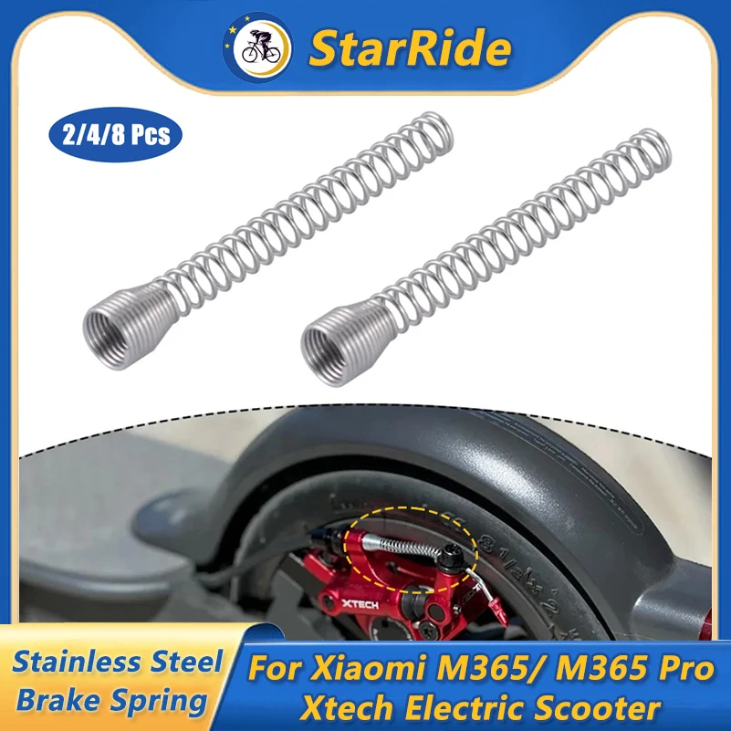 Stainless Steel Retractable Brake Spring Compatible for Xiaomi M365/ Pro Xtech Scooter Shift Brake Line Brake Accessories Parts