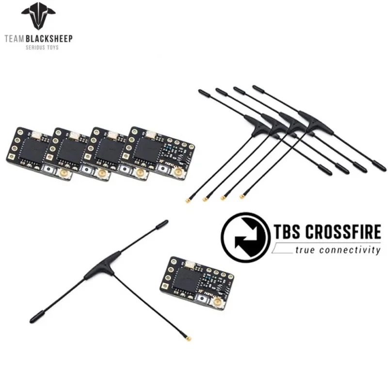 

1/5piece/lot Team BlackSheep TBS Crossfire Nano RX SE 5-Pack Combo (w/ Immortal T Antenna V2) for Rc Drone Rc Models