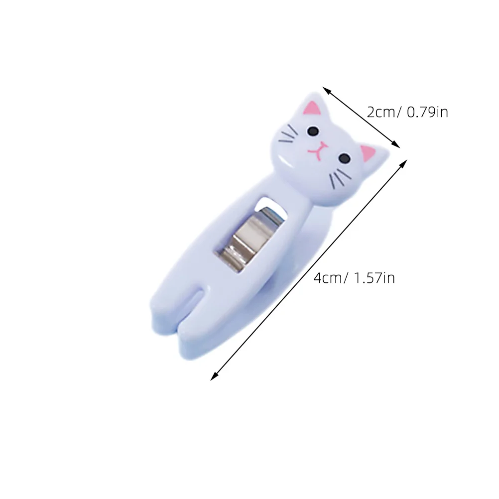 

12 pcs Cat Memo Clips Cute Plastic Note Clips Multi Functional Colorful Clothes Photo Binder for Home Office Party Black White