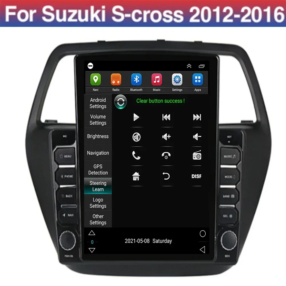 ل تسلا نمط 2 الدين أندرويد 14.0 راديو السيارة لسوزوكي SX4 2 S-Cross 2012 - 2050 مشغل فيديو الوسائط المتعددة نظام تحديد المواقع ستيريو Carplay RDS