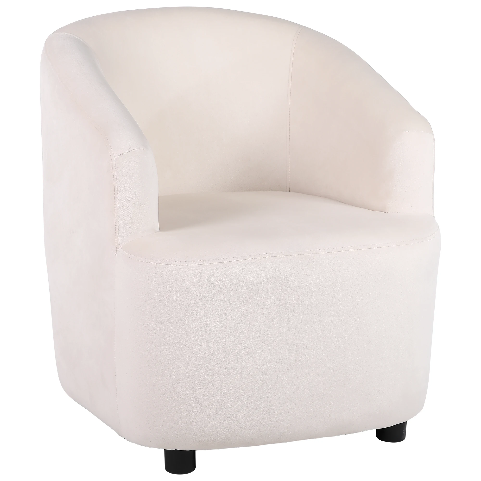 Ralex-Stuhl Mini-Sofa, Einzelsofa mit Rückenlehne und Armlehnen, Geeignet für Wohnzimmer, Beige