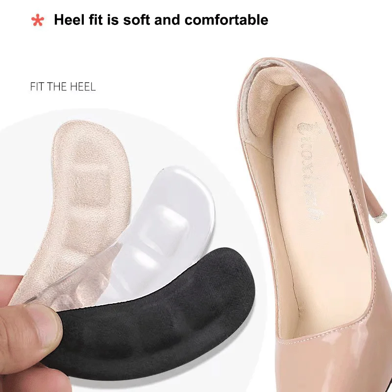 Weiche Silikon-Pads für Damenschuhe, rutschfestes Vorfuß-Einlegepad, Ferseneinlage, Gel-Einlegesohlen für Absätze, Sandalen, rutschfester Fuß – Detail 2