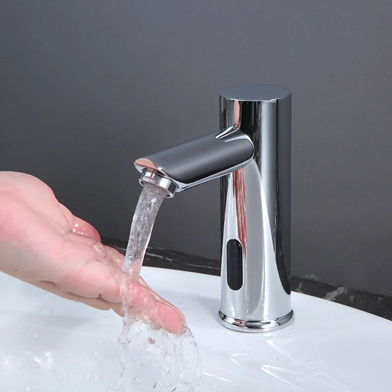 Fully automatic sensing faucet, single link single heat sensing faucet, basin infrared sensing all copper faucet