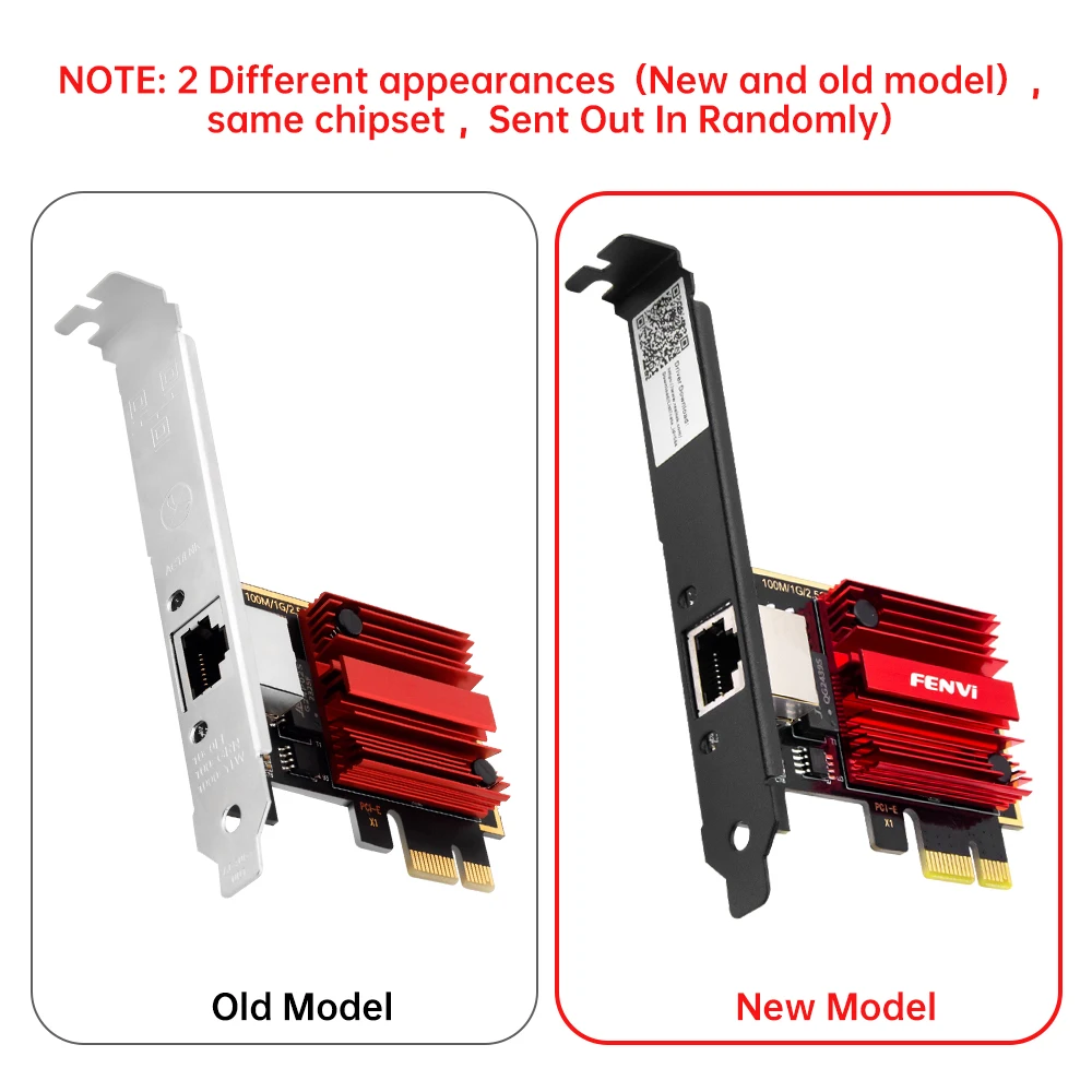 FENVI 2.5G PCI-E To RJ45 Network Card RTL8125B Chip 100/1000Mbps 2.5Gbps Ethernet Wired LAN Controller Adapter For Win7/8/10/11
