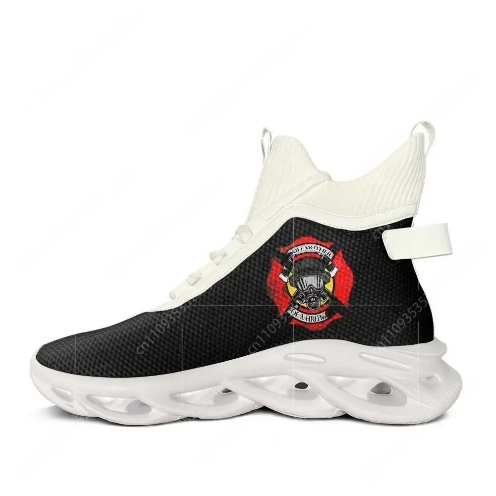 

Firefighter House Fire Rescue High Top Flats Sneakers Mens Womens Sports Running Shoes Lace Up Mesh Footwear Custom Made Shoe