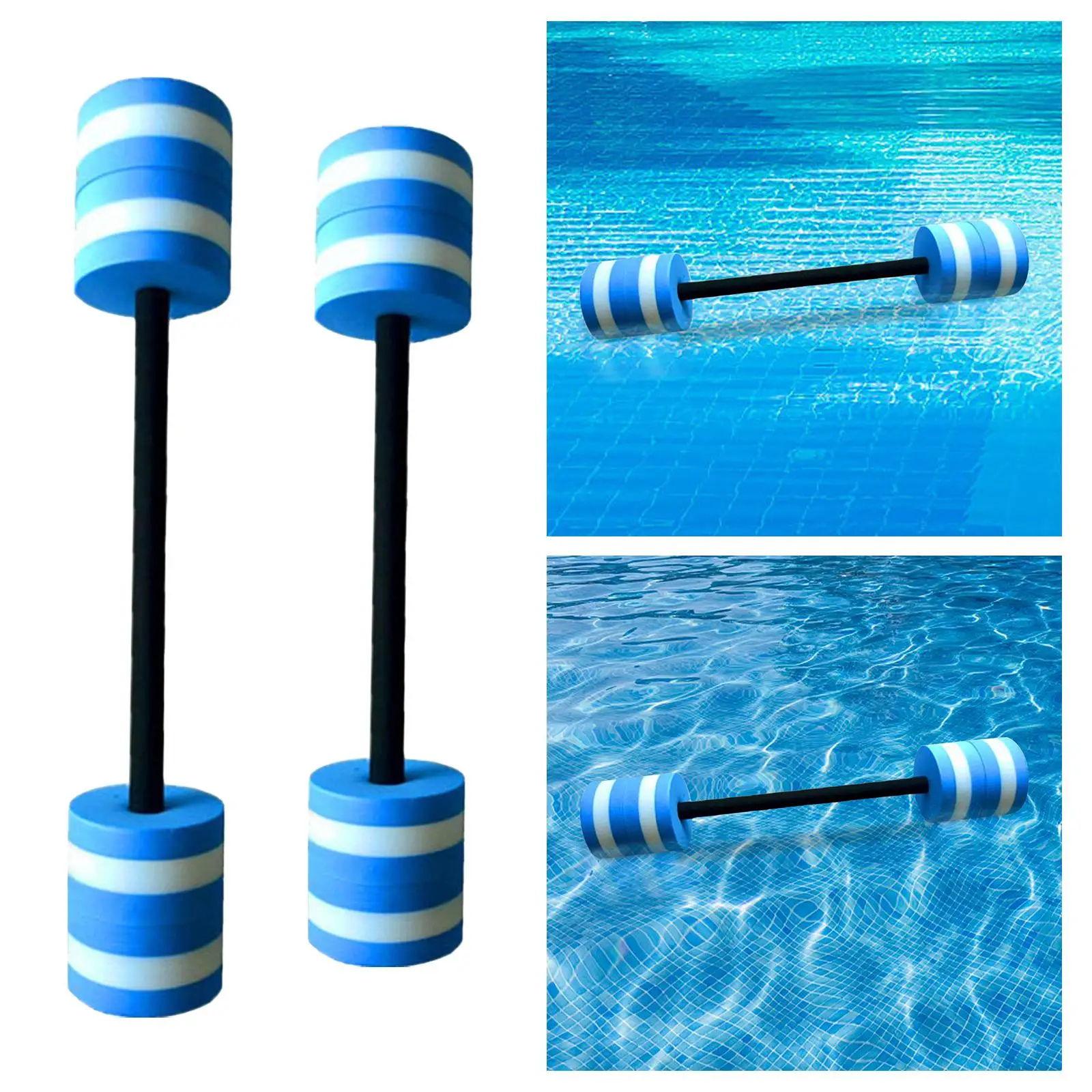 Pool Swimming Barbell Accessory Soft EVA Aquatic Dumbbells Adjustable Weights for Water Sports and Training Pool Swimming Barbell Accessory Soft EVA Aquatic Dumbbells Adjustable Weights for Water Sports and Training