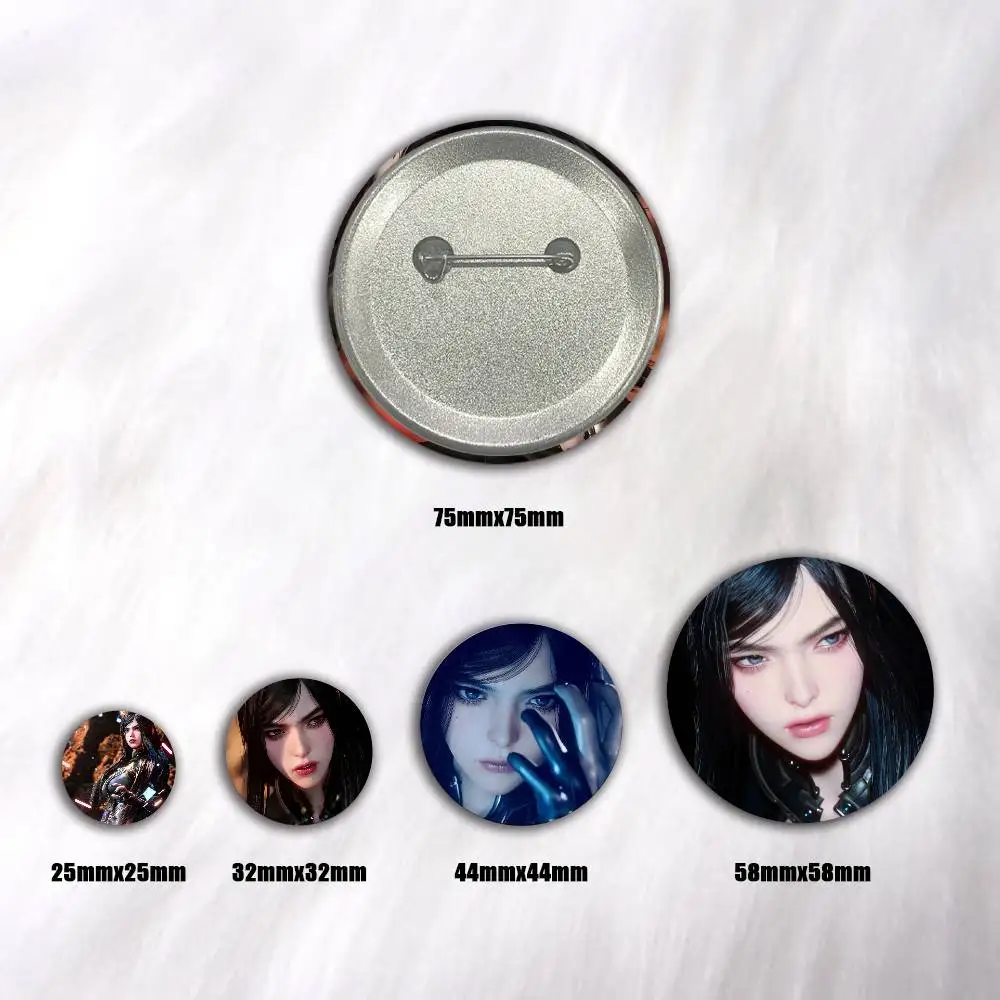 A-R-Raven S-Stellar B-Blade Anime Round Badges, Brooches, Clothing Accessories, Birthday Gifts, Anime Conventions
