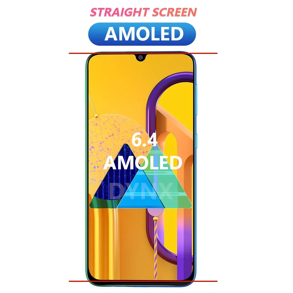 6.4\'\' AMOLED For Samsung Galaxy M30S M307F SM-M307F Replacement M30s 2019 LCD Display Touch Screen With Frame Digitizer Assembly