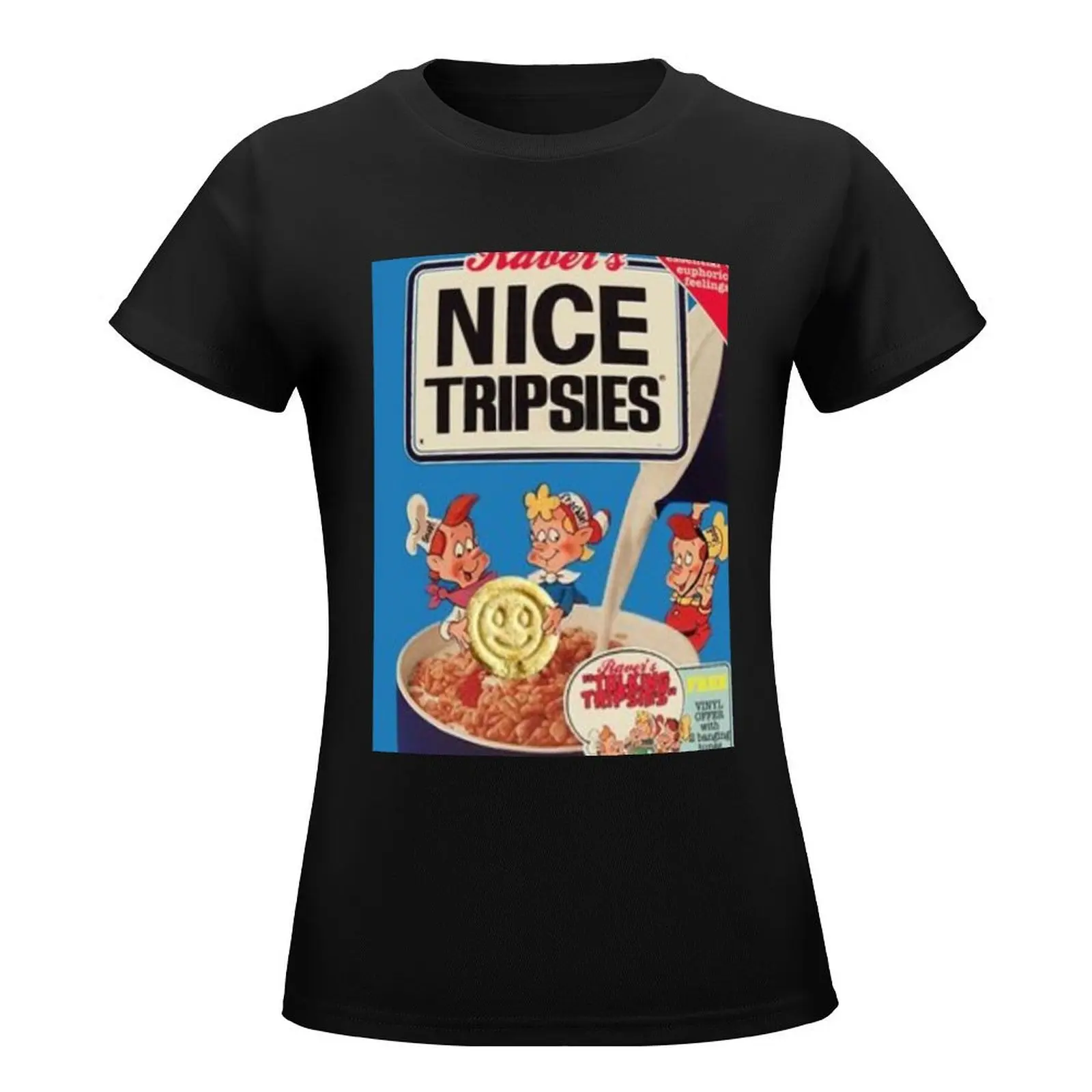 Nice Tripsies 90's Rave Flyer T-Shirt oversized animal print shirt for girls white t-shirts for Women