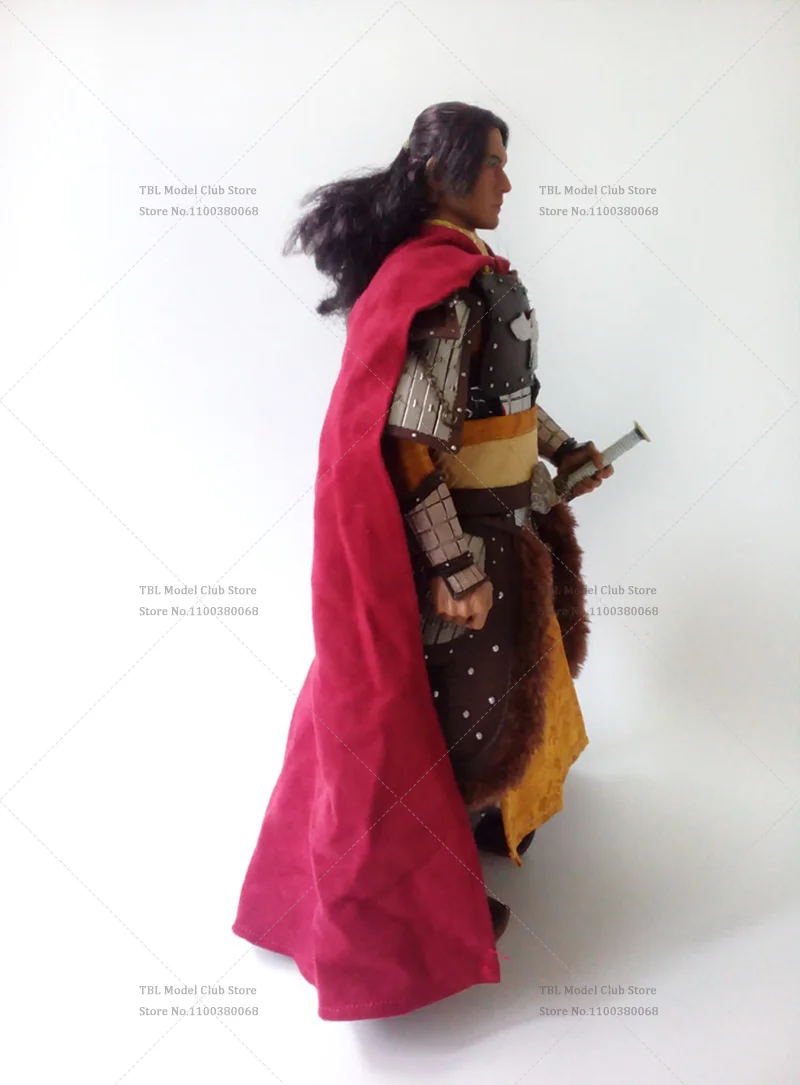 Roupas masculinas em escala 1/6, futuristas militares antigos, espadachim, capa de pelúcia grossa, manto de algodão para figura de ação de 12 polegadas, soldado