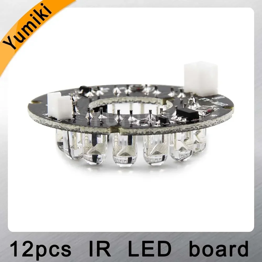 Yumiki Infrared 12 x 5 IR LED board for CCTV cameras mini camera night vision (diameter 42mm)