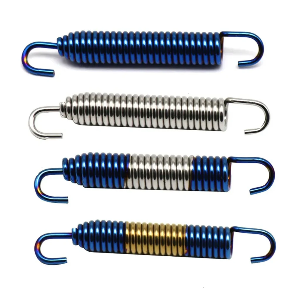 2pcs 60mm/75mm Motorcycle Exhaust Spring Hooks Stainless Steel Exhaust Front Middle Link Pipe Rotatable Muffler Silencer Springs - Image 6