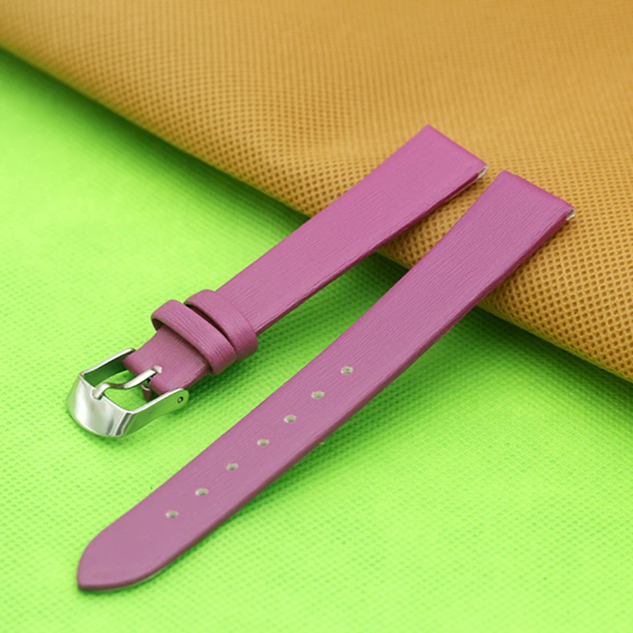 Women's Watchbands Leather Watch Strap Stainless Steel Buckle Belt Buckle16mm