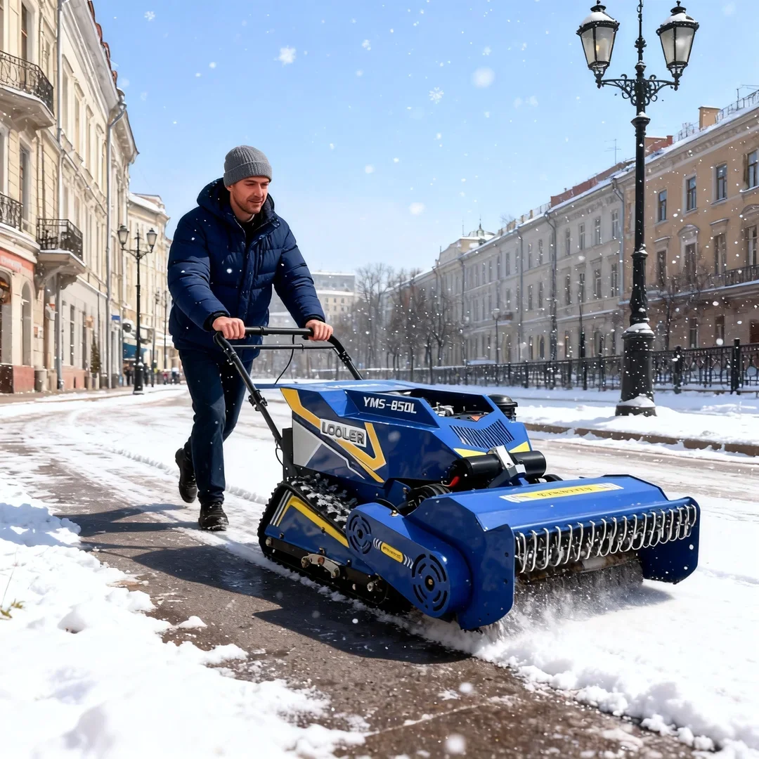 

Customized Ladder Farm Flail Lawn Mower - 800-1000mm Cutting Width Remote Control Crawler Robot Lawn Weeding Equipment