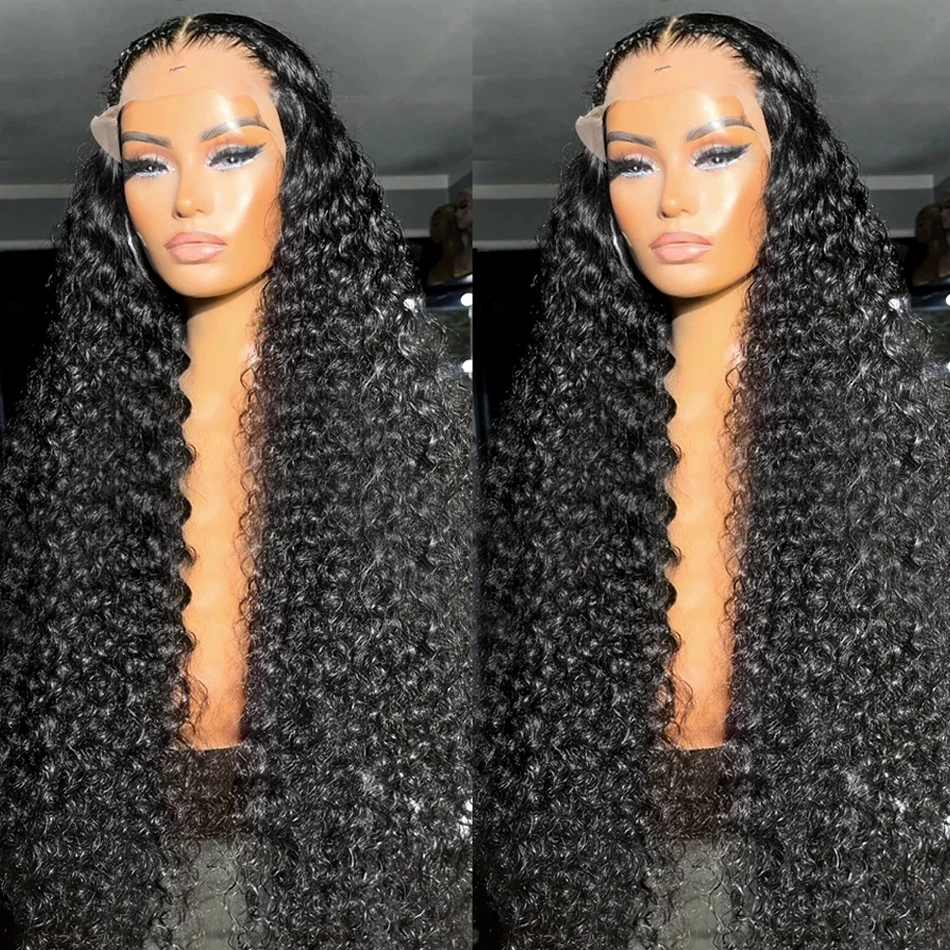 30 32 Inch Loose Deep Wave 13x4 13x6 HD Transparent Lace Frontal Wig 220% Curly 5x5 Glueless Closure Wigs Human Hair For Women