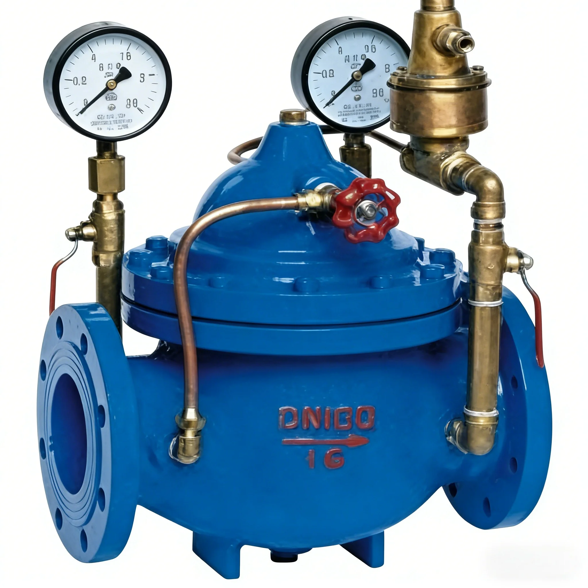 Ductile Iron Differential Pressure Bypass Valve Manual Automatic Pressure Control Valve For HVAC Pipelines