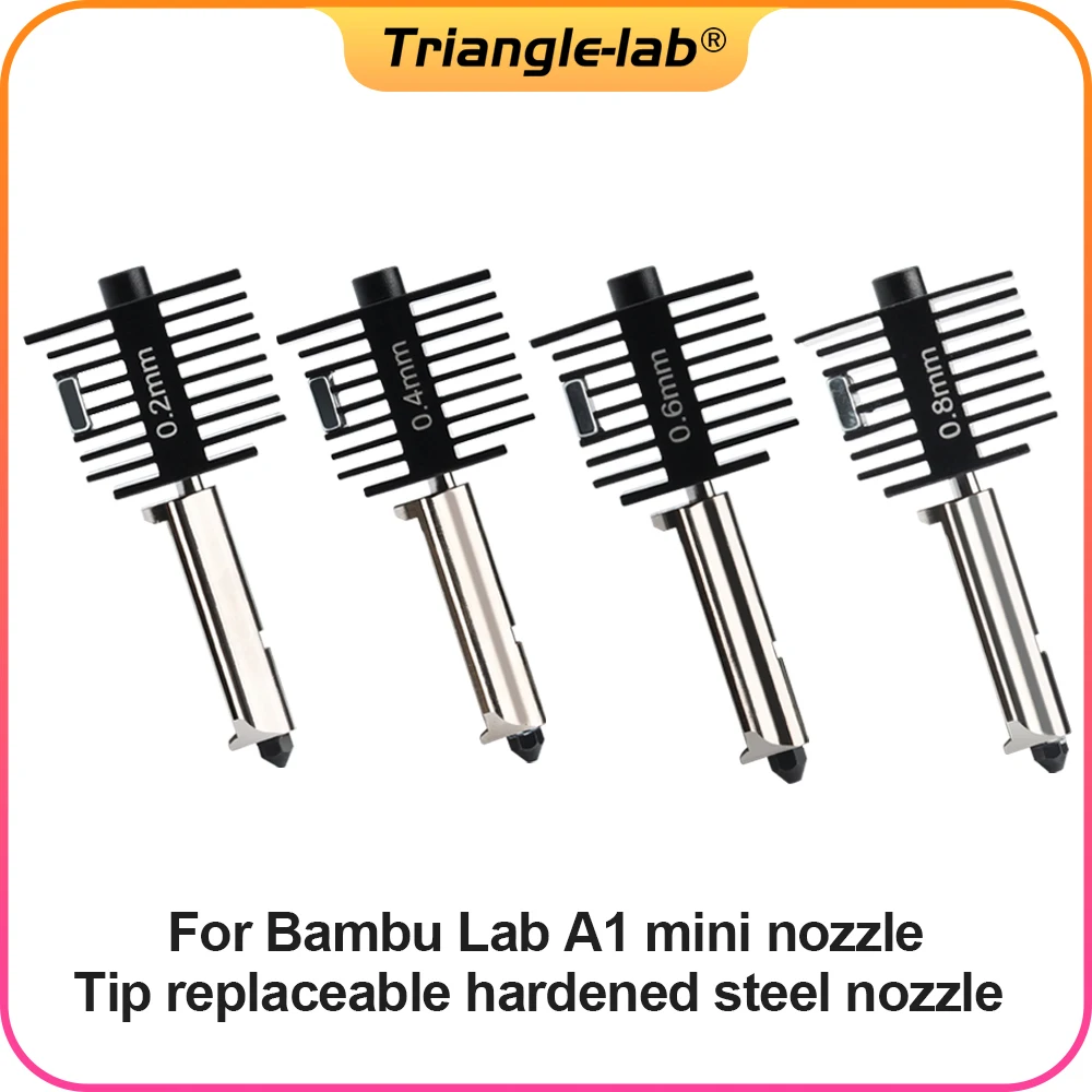 C Trianglelab A1 mini Hotend Kit for A1 / A1 Mini High-speed High-Temperature Printing Tip replaceable Hardened steel Nozzle