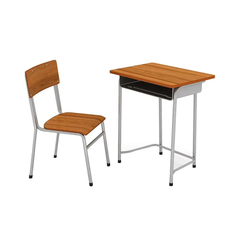 High Quality Modern Cheap High School Wooden School Student Desk And Chair Set