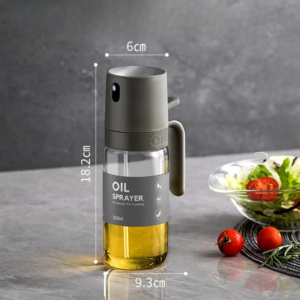 250ml Oil Spray Bottle BBQ Baking Glass Storage Bottles for Oil Vinegar Dispenser Cooking Seasoning Bottle Kitchen Accessories