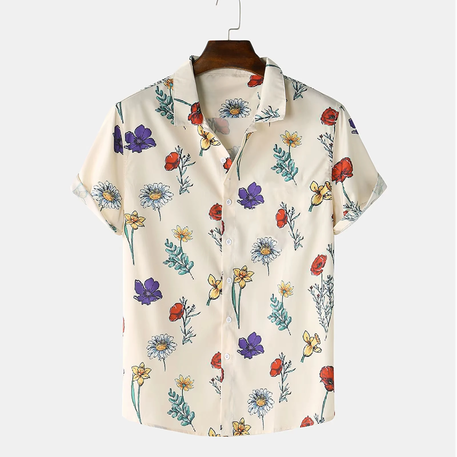 

​ ​ Рубашка унисекс Kawaii с бабочкой, 3D пейзажный принт, 2022, негабаритная уличная одежда с короткими рукавами и причудливым принтом ​