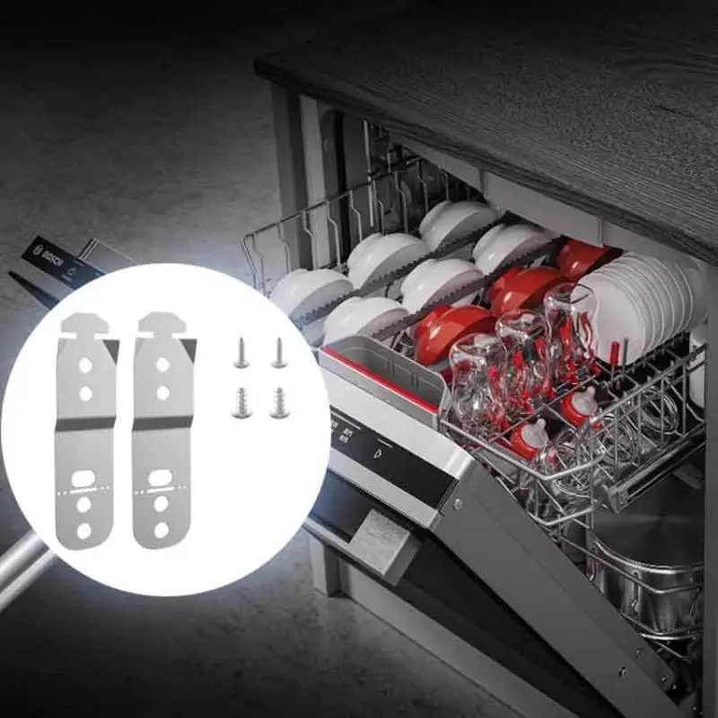 1/2/4/6Pcs Dishwasher Mounting Bracket AP4538351/ 00605007/006 Rustproof Commercial Grade Easy To Install Accsessories