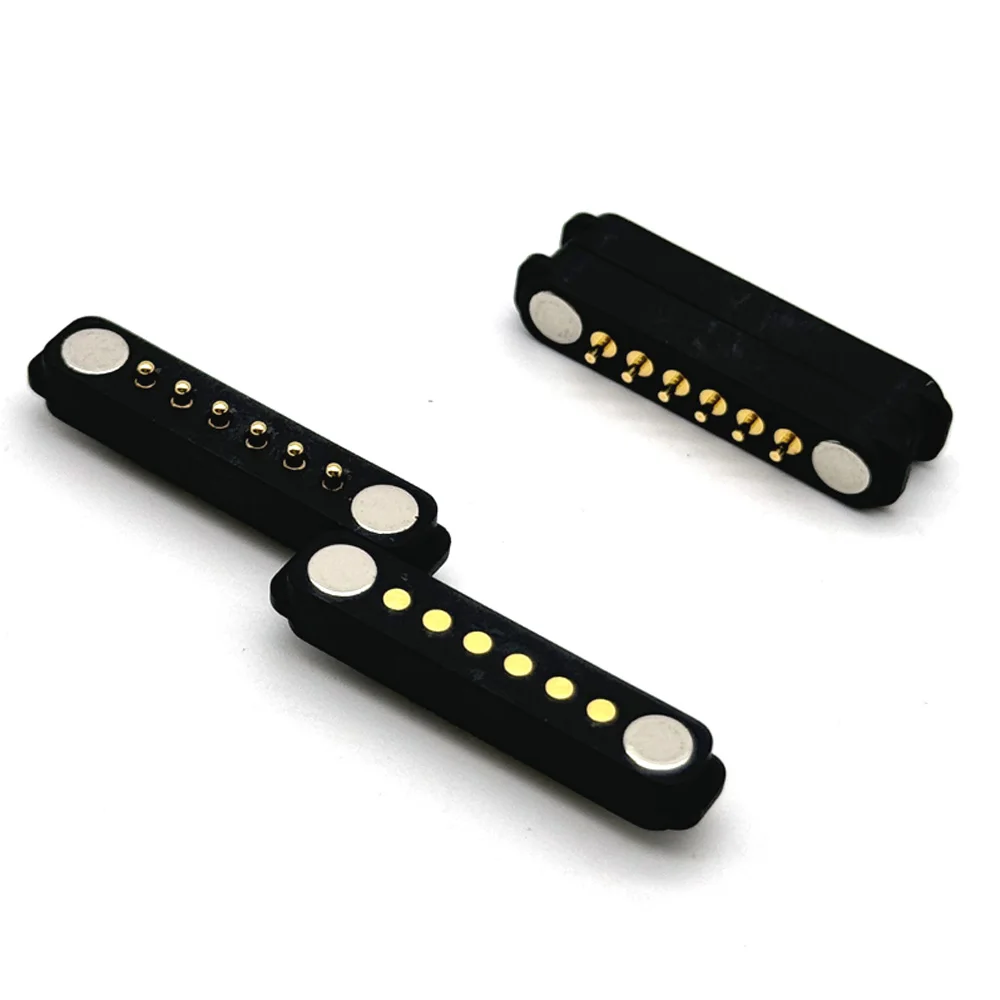 100Pair 6Pin spacing 2.54mm DC Magnetic Pogo Pin Connector Pogopin Male Female Spring Loaded Waterproof DC Power Socket