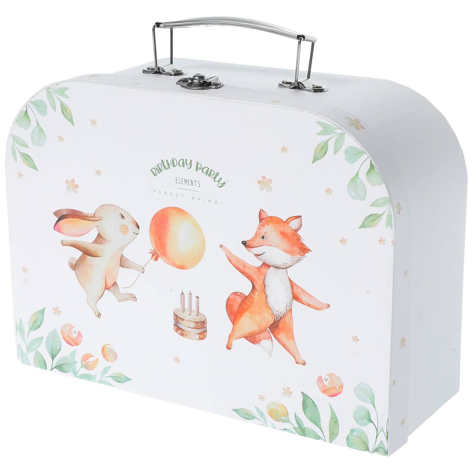 Caja de almacenamiento portátil, maletas, juguete de mano, accesorio Vintage, joyería para niños, envoltura de regalo, decoración de cartón, soporte para niños