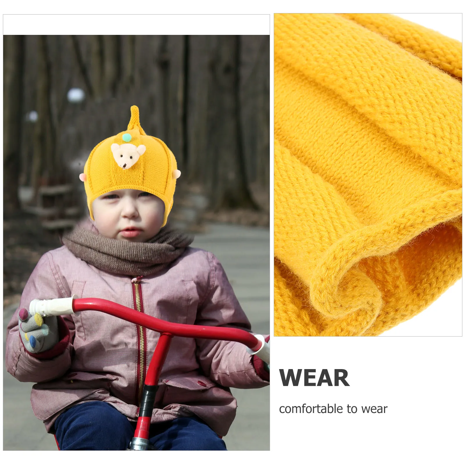 

Children's Woolen Hat Warm Beanie Pointy Hats for Autumn Winter Kids Fashion Photography Birthday Gift Soft Comfortable Premium