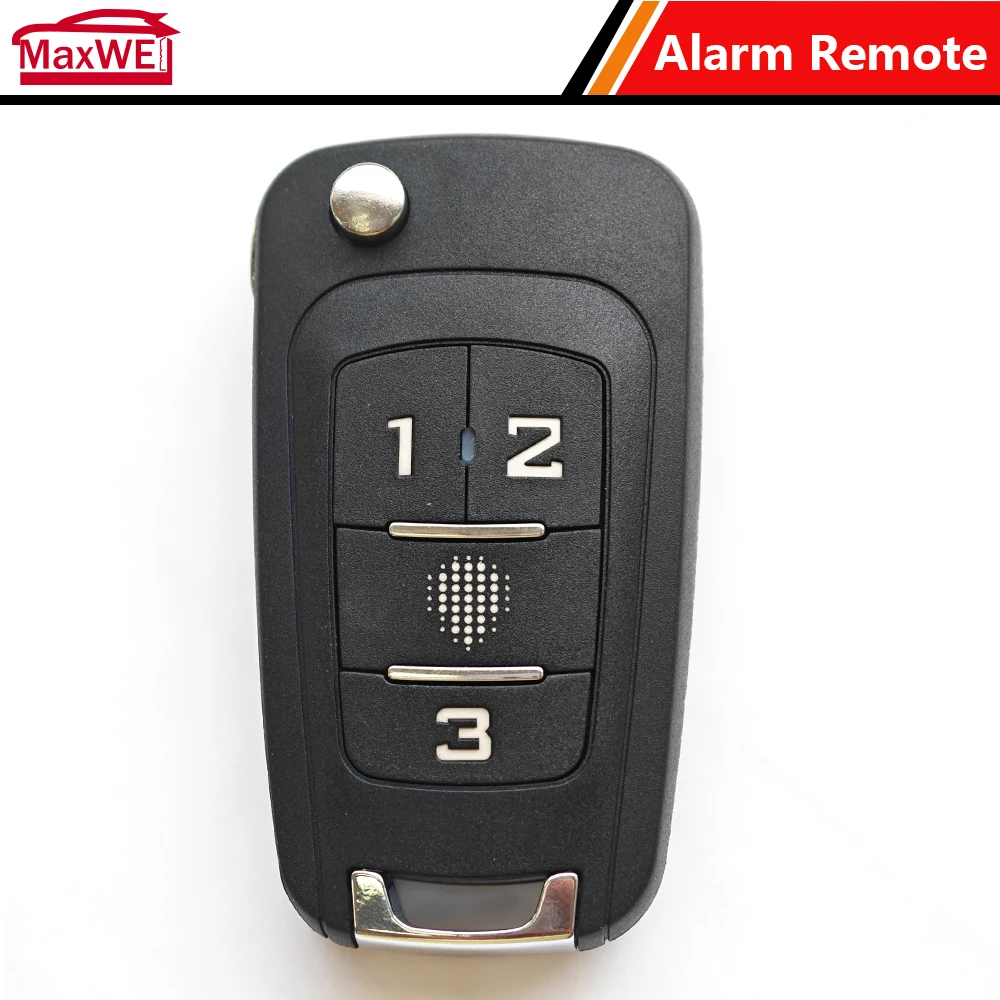 Flip Folding Car Key 4 Buttons 433.92Mhz ASK Remote Controller For Chevrolet Camaro Cruze With Logo Sticker