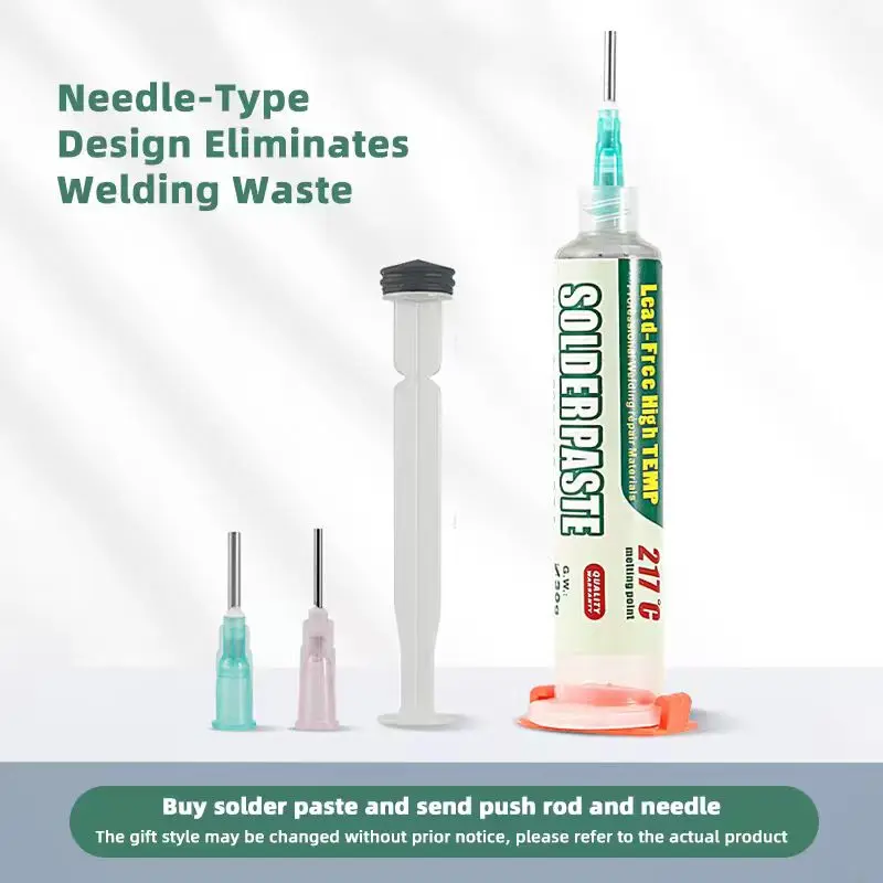 معجون لحام القصدير صديق للبيئة ارتفاع درجة الحرارة تدفق Sn99Ag0.3Cu0.7 للهاتف المحمول IC CPU BGA SMD إصلاح الهاتف