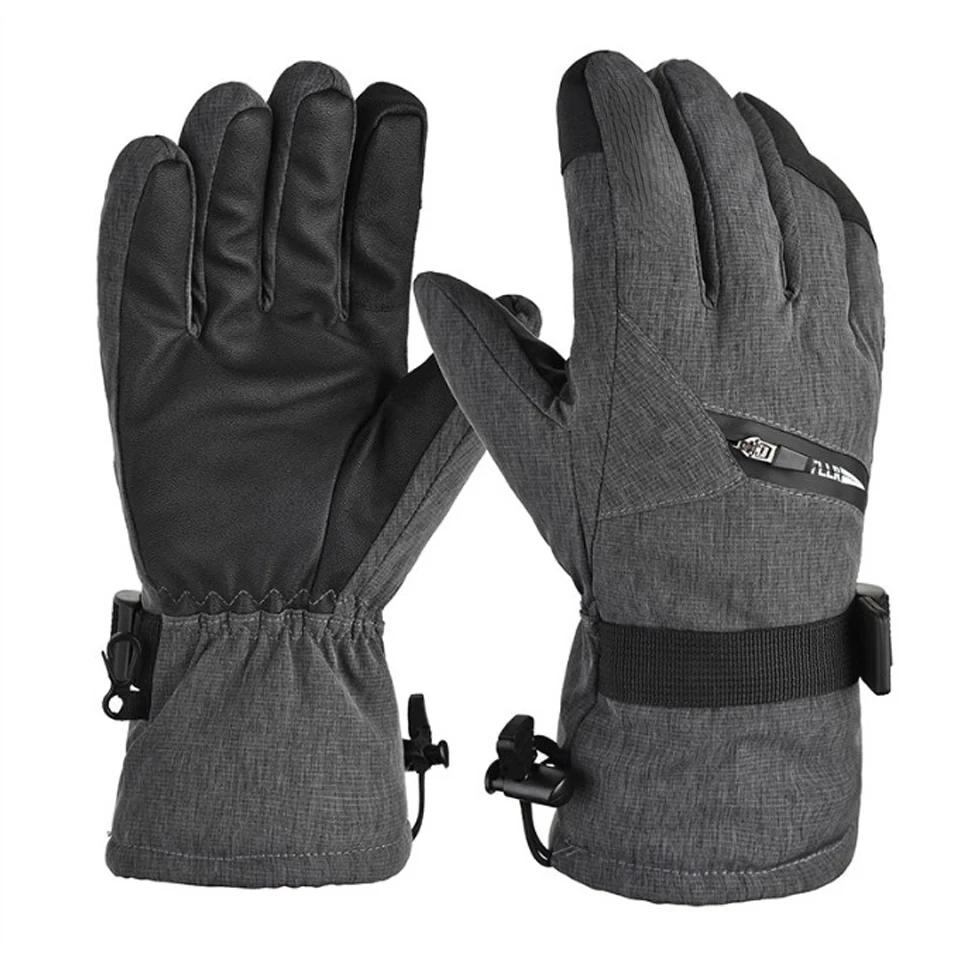 LOCLE windproof ski gloves, touch screen snowboard gloves, snowmobile motorcycle riding winter gloves, Uni