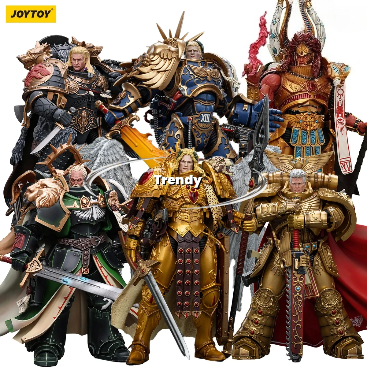 [البقعة السلع] JOYTOY 1/18 Warhammer 40k عمل الشكل الظلام الملائكة Primarch الأسد El 'Jonson أنيمي لعبة مجسمة عسكرية هدية