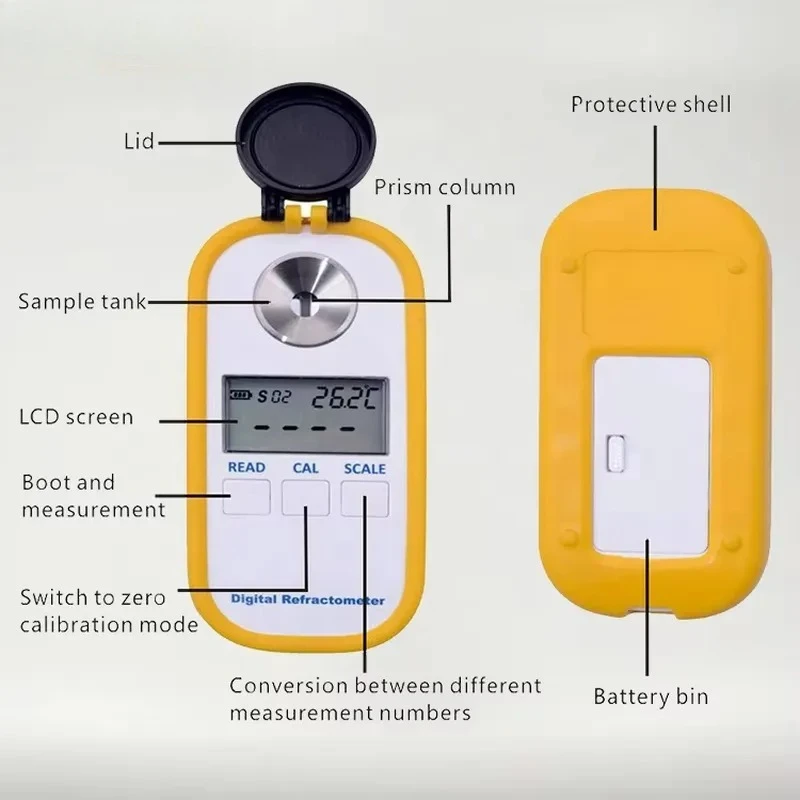 MesuLab Portable Handheld Digital Honey Testing Equipments Refractometer