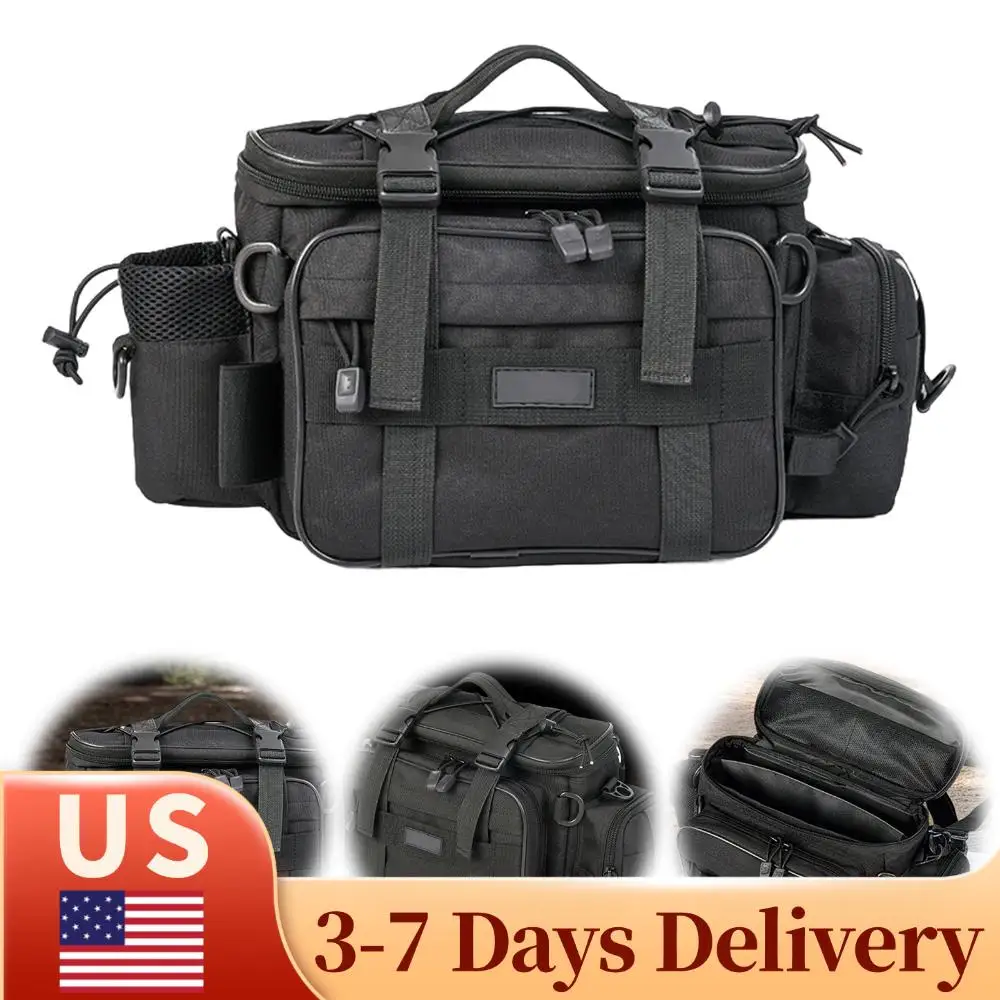 

Утолщенные сумки для рыболовных снастей, износостойкие, портативные, органайзеры для рыболовного снаряжения, вместительные, для уличной рыбалки, коробки для катушек и приманок, подарки для мужчин