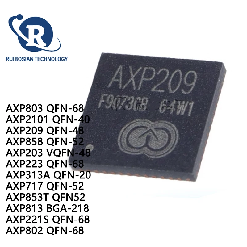 2Pcs AXP803 QFN-68 AXP2101 QFN-40 AXP209 AXP203 AXP223 AXP313A AXP853T AXP813 AXP221S AXP802 IC Chip