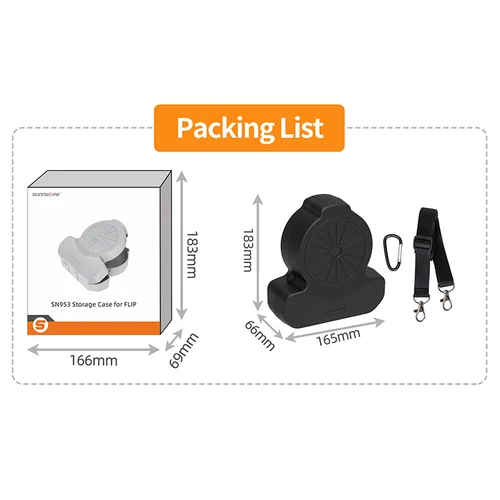 Imagen 2 del producto Sunnylife-caja de almacenamiento con tapa para DJI, a prueba de caídas, a prueba de golpes, correa para el hombro, Estuche de transporte, organizador de Dron impermeable, accesorios